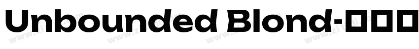 Unbounded Blond字体转换